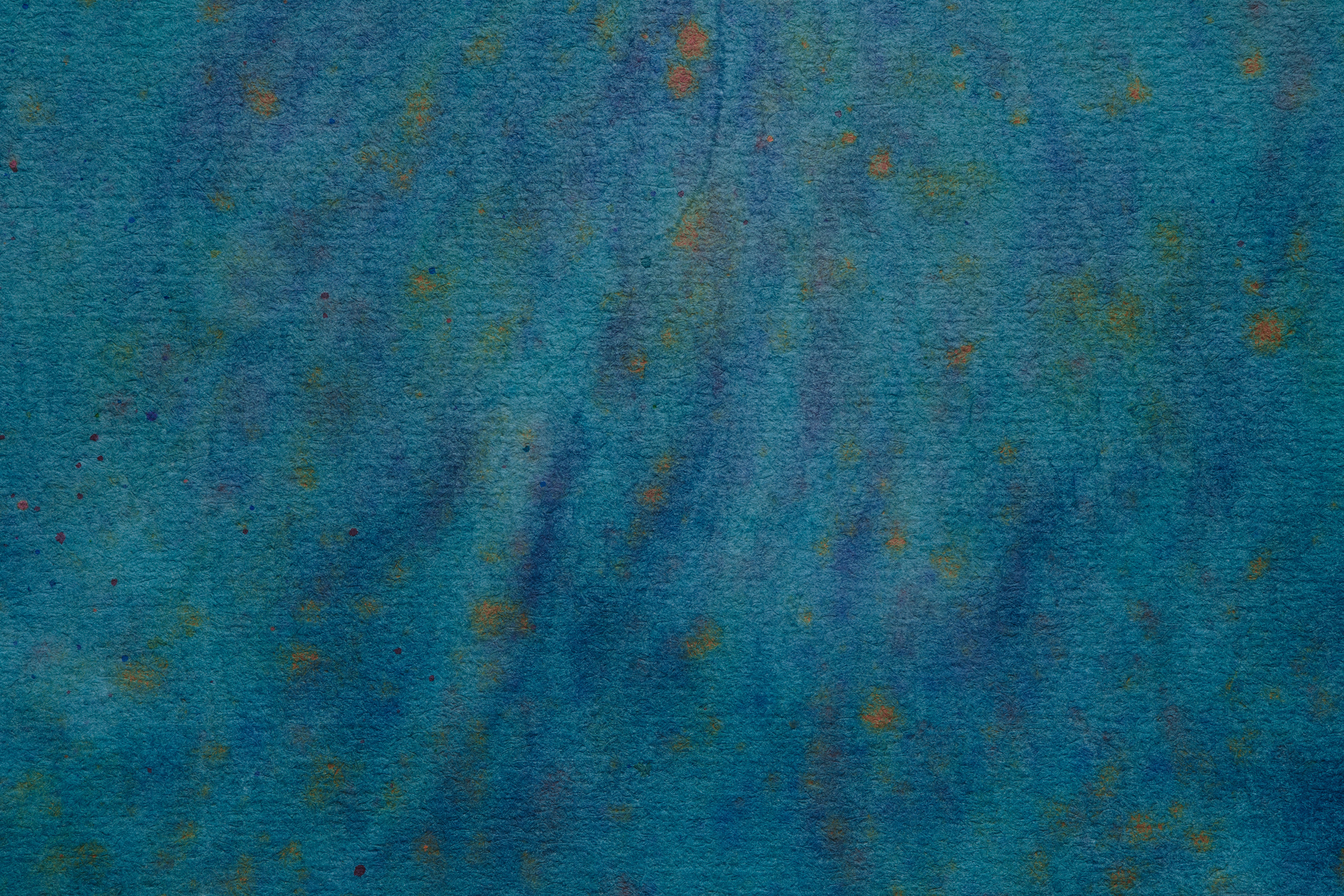 Abstract Watercolor with Blue and Green Tones